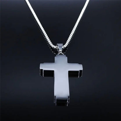 Lord's Prayer Cross Necklace